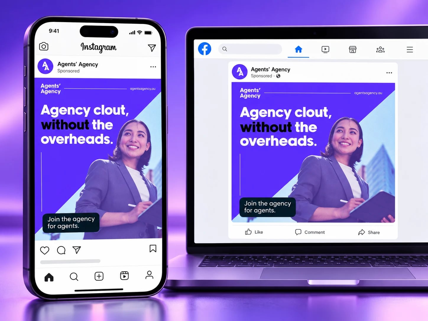 Agents’ Agency: Recruitment ads for Instagram and Facebook