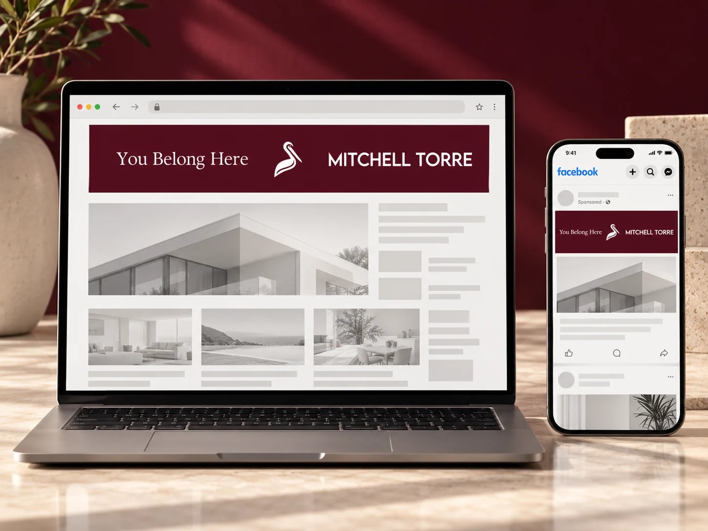 Mitchell Torre: Display banner and Facebook ad
